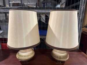 Pair of brown lamps - 3