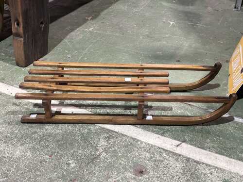 Vintage timber sled