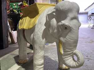 Ceramic elephant garden stool - 2