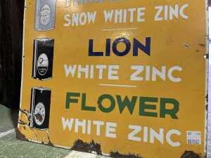 Hoyle's White Zinc enamel sign. - 3