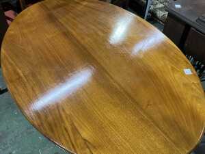 Oval timber occasional table - 2