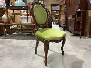 Occasional chair with matching stool - 3