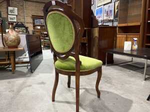Occasional chair with matching stool - 4