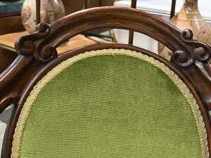 Occasional chair with matching stool - 5