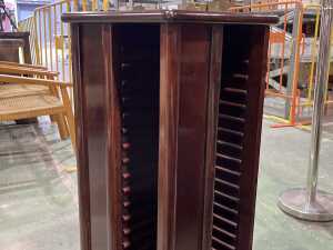 Customized rosewood swivel CD rack - 3
