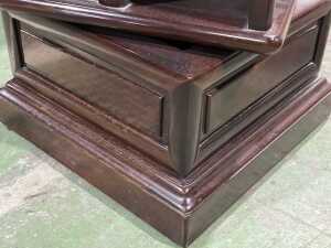 Customized rosewood swivel CD rack - 4
