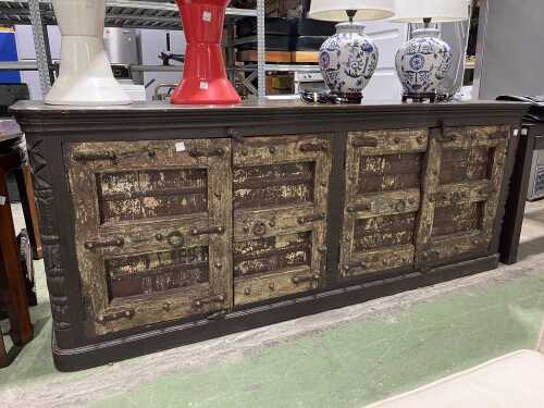 Indian rustic solid sideboard