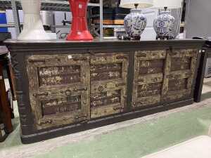 Indian rustic solid sideboard