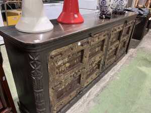 Indian rustic solid sideboard - 2