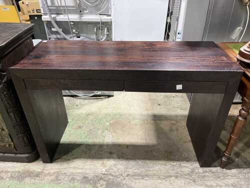 Modern timber console table