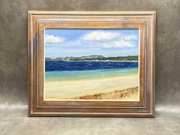 P. Murphy (unknown artist), (Coastal landscape), oil painting on board