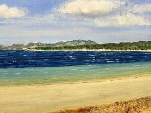 P. Murphy (unknown artist), (Coastal landscape), oil painting on board - 2