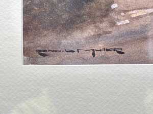 Ronald L. Muller, Moonlight Stroll. Watercolour painting on paper - 3