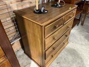 Timber chest of five drawers - 2