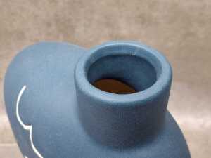 Modern Matisse-style porcelain vase with sgraffito decoration - 4
