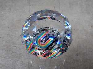 1985 Nordische Ski WM in Seefeld crystal paperweight