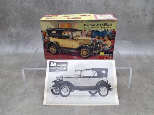 Monogram 1930 Ford Phaeton model kit.