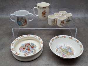 Mostly Royal Doulton Bunnykins breakfast porcelain