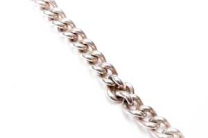 A curb link necklace in sterling silver - 2