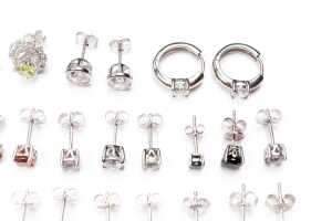 Sixteen pairs of earrings in sterling silver - 3