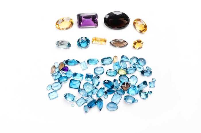 A collection of gemstones
