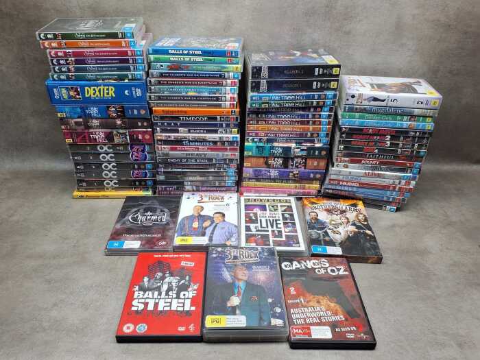 DVDs, including movies and TV shows