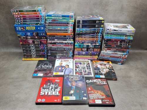 DVDs, including movies and TV shows