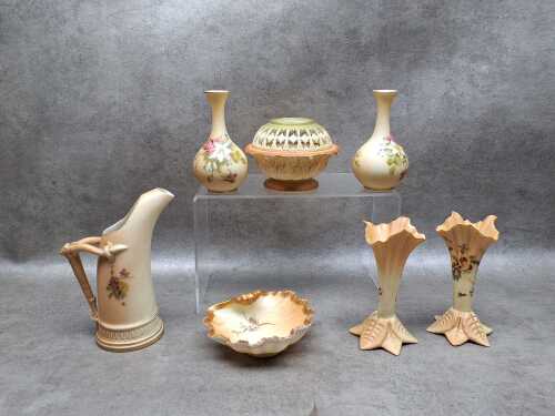 Royal Worcester blushware porcelain