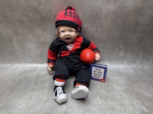 Ashton-Drake 'Timmy, the little Essendon Bomber' doll
