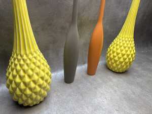 Four contemporary decorator ceramic vases - 2