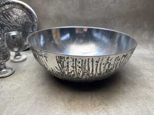 Don Sheil mid- century brutalist aluminium serving ware - 3