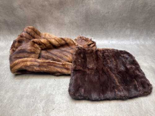 Two vintage fur items