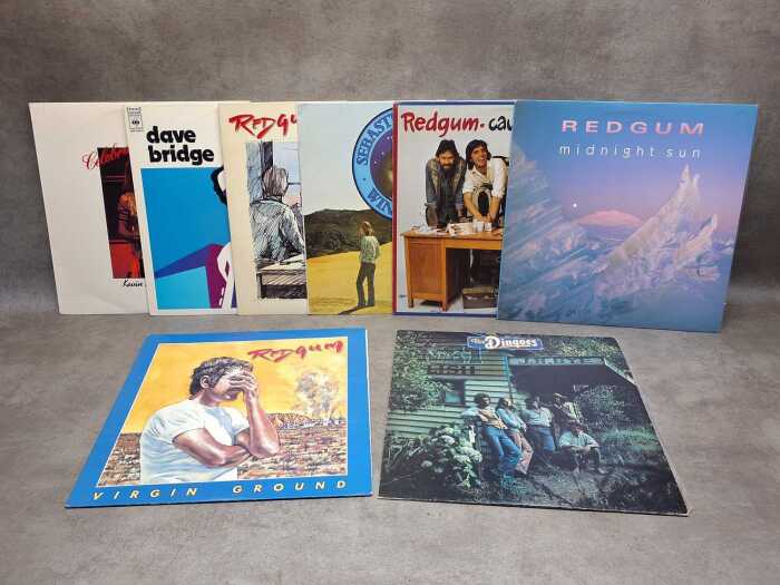 Eight Australian Rock, Folk and Prog vinyl records
