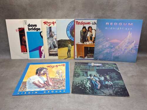 Eight Australian Rock, Folk and Prog vinyl records