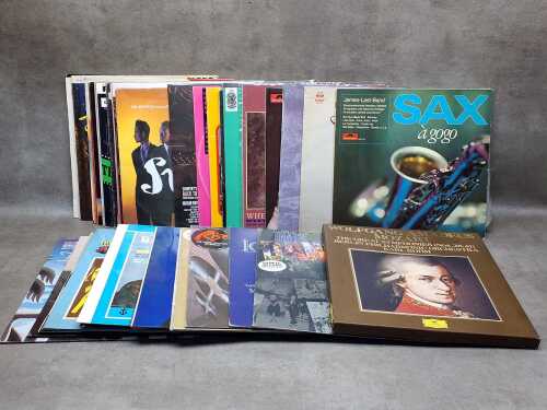 Assorted vinyl records