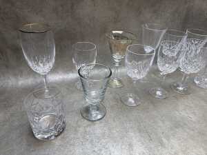 Collection of crystal stemware - 2