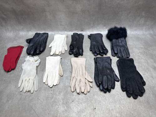Collection of vintage gloves