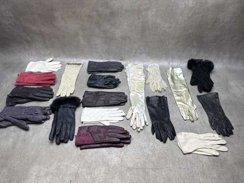 Collection of vintage gloves