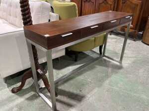 Contemporary timber console table - 2