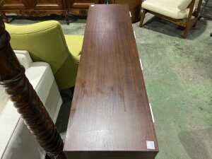 Contemporary timber console table - 4