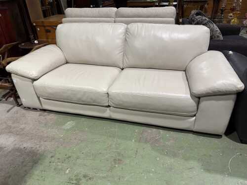 Modern 2.5-seat leather couch