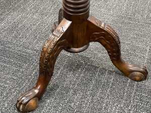 A barley twist timber pedestal - 3
