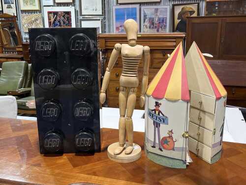 Three whimsical decorative items