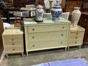 Three French chests of drawers