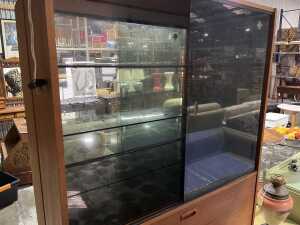 Mid-century teak 2-piece wall unit - 2