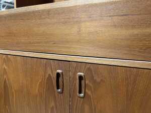 Mid-century 2-piece entertainment wall unit - 5