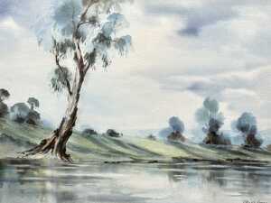 Philip Luton (1926-1996), Australian landscape. Watercolour painting on paper - 2