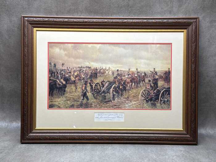 After James Beadle's 'Napoleon's last inspection of his army...'. Print on paper