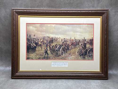 After James Beadle's 'Napoleon's last inspection of his army...'. Print on paper