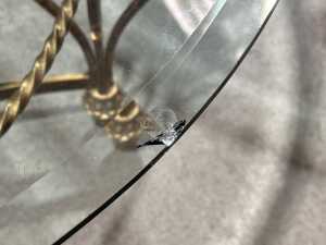 Cromwell glass and brass coffee table - 5